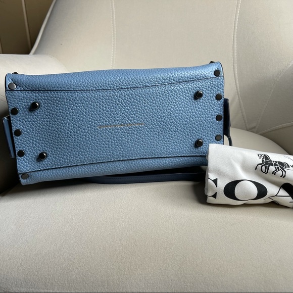 New! Coach 1941 Rogue 25 Rivets Blue & Pewter - Picture 8 of 8